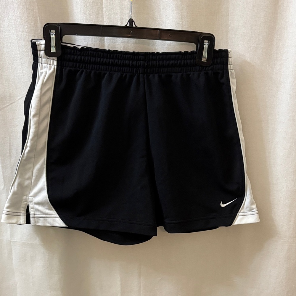 Nike Women's Athletic Shorts in Black with White Trim